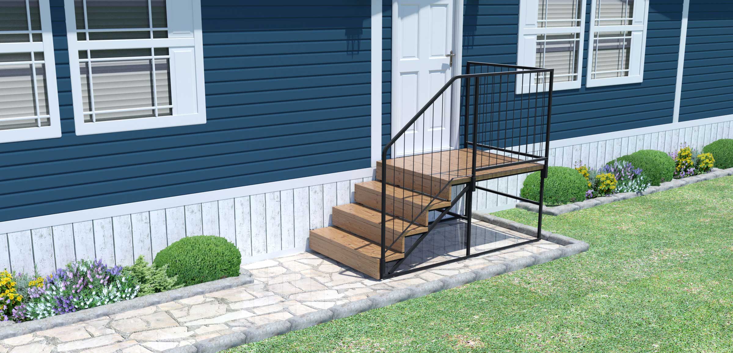 prefabricated steps for manufactured homes and businesses